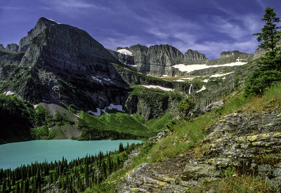 Mount Gould, Grinnell Lake, Grinnell Glacier, and the Garden Wall, Glacier National Park, MT