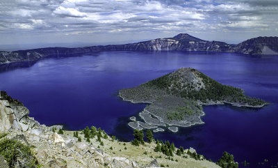 Crater Lake, Mount Scott, and Wizard Island, Crater Lake National Park, OR