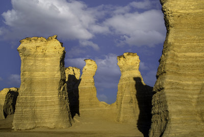 Chalk deposits at Monument Rocks National Natural Landmark, KS