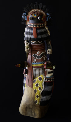 Broadbeard and Hilili, Kachina, Hopi Carving