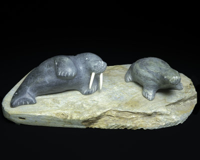 Seals: Inuit Soapstone Carving