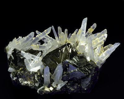 Quartz Crystal's on Sphalerite, Peru