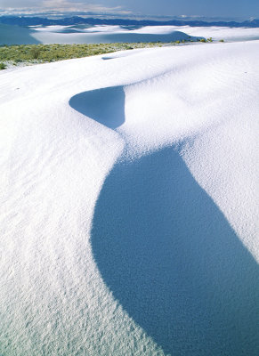 (DES20) Frost on dune, White Sands National Monument, NM