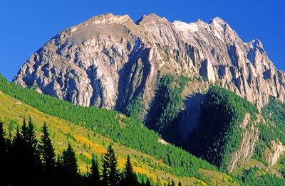  Anticlinal fold in Mt. Head Formation, Mount Wintour, Canadian Rockies, Peter Lougheed Provincial Park, Alberta, Canada