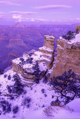 Sunset Glow at Yaki Point, Grand Canyon, AZ