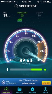 SpeedTest after full operations