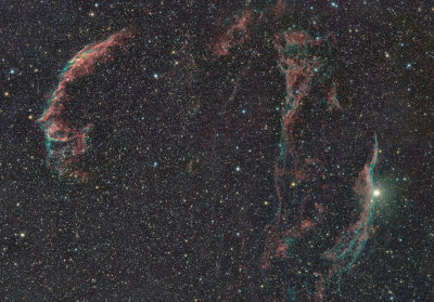 Veil Nebula 4 Panel Mosaic