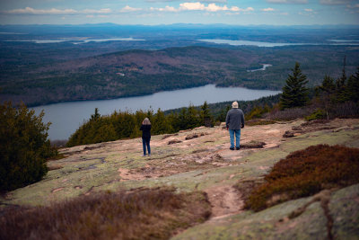 from just below the summit of Cadillac Mountain