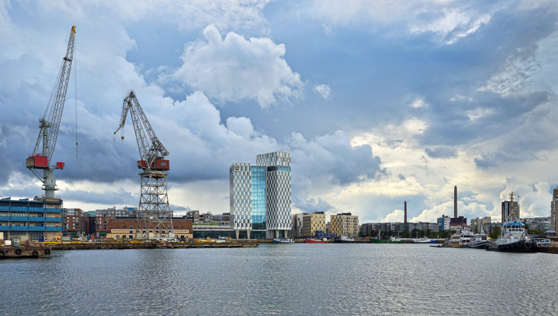 Fall Clouds over the Harbor