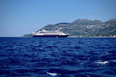 Our Cruise Ship, Anchored off of Korčula , Croatia