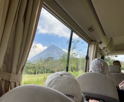 View from Bus of Arenal Volcano