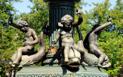 Halifiax Public Gardens - Queen Victoria Diamond Jubilee fountain - detail