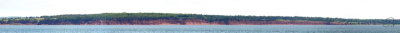 Red cliffs - 11-shot panorama