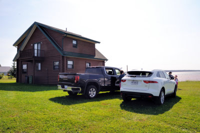 The cottage and our vehicles