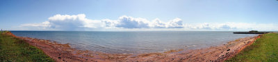 5-shot Wood Islands beach panorama