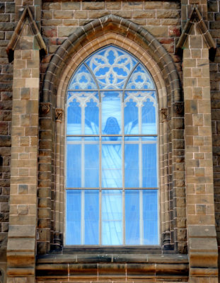 St. Dunstan's Basilica cathedral - Stained glass detail