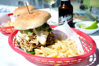 Burger and Beer Lunch