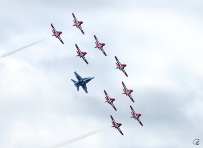 Canada's Snowbirds with CF-18
