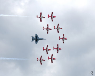 Canada's Snowbirds with CF-18
