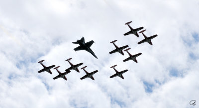 Canada's Snowbirds with CF-18
