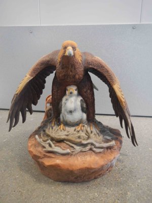Golden Eagle and Chick Decanter