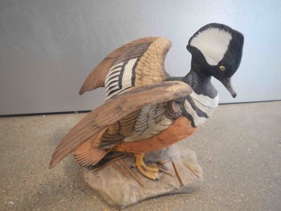 Hooded Merganser Male Decanter