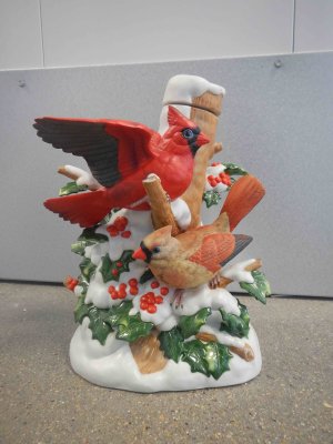 Christmas Cardinals (mini) Decanter