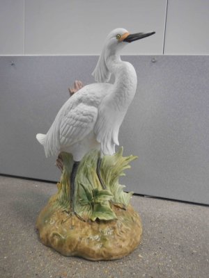 Snowy Egret Decanter