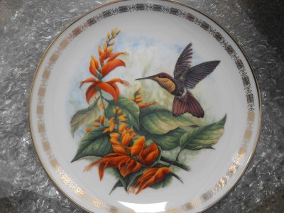 Ruby Topaz Hummingbird Plate