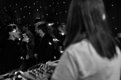 DJ Misty Overlooking the Dance Floor