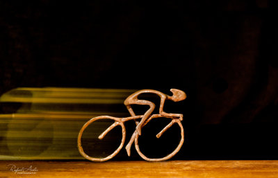 Speedy cyclist.