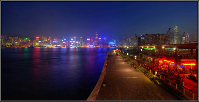 Victoria Harbor at Night