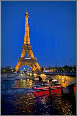 Eiffel Tower, Paris at Night
