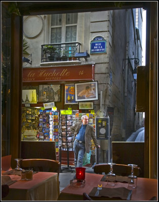 Man on Paris Street Corner