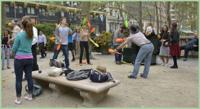 Enjoying Bryant Park