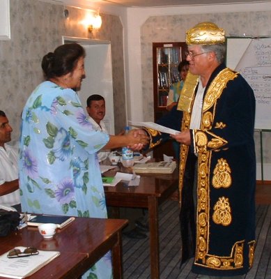 Tajikistan - presentation of certificates