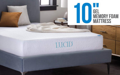 Lucid 10 Inch Gel Memory Foam Mattress Review