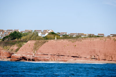 Orcombe Point is the western end of the Jurassic Coast