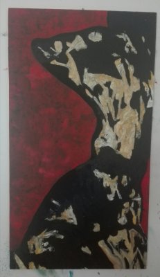 Nude in red