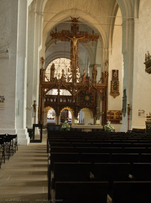 Inside Lübeck cathedral
