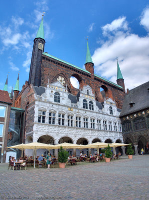 Market square and town hall, Lübeck