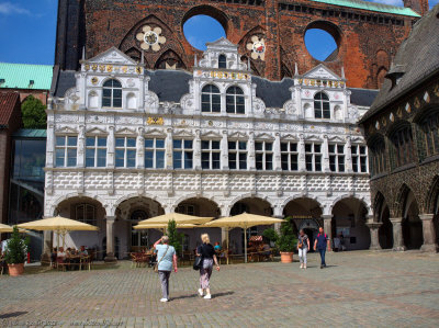 Market square and town hall, Lübeck