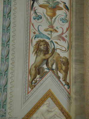 Wall painting, Lion and lioness