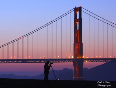 Golden Gate silhouette