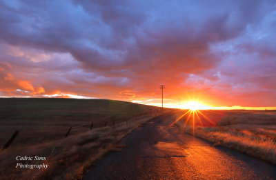 Sunset from Meiss Rd.