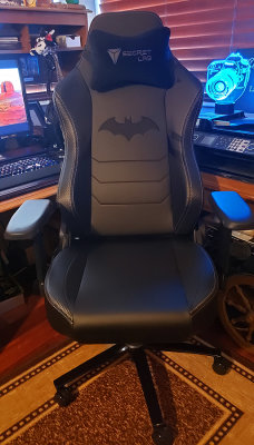  I just got my Secret Lab Titan chair Dark Knight version. Very comfortable!