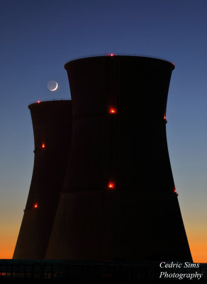 Waxing Crescent moon @ Rancho Seco