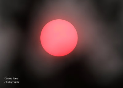  Smokey Sunset view from my backyard