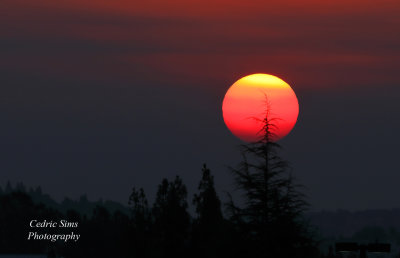  Smokey Sunrise from the Caldor Fire