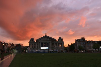 Sunset in Amsterdam